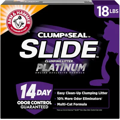 ARM & HAMMER SLIDE Platinum clumping cat litter package