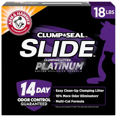 Arm & Hammer Slide Platinum 18-pound clumping cat litter box