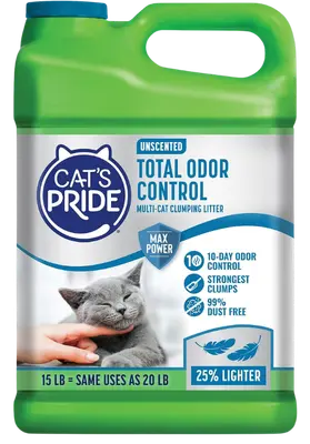 Cat’s Pride Max Power Total Odor Control Unscented litter jug