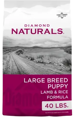 Diamond Naturals Large Breed Puppy Lamb and Rice food bag