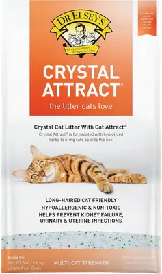 Dr. Elsey’s Crystal Attract 8-pound silica litter bag