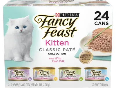 Fancy Feast Kitten Classic Pâté wet kitten food variety pack
