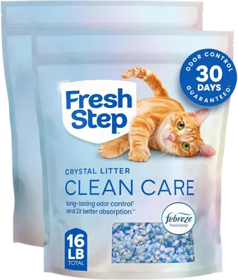 Fresh Step Clean Care crystal cat litter 8-pound bag