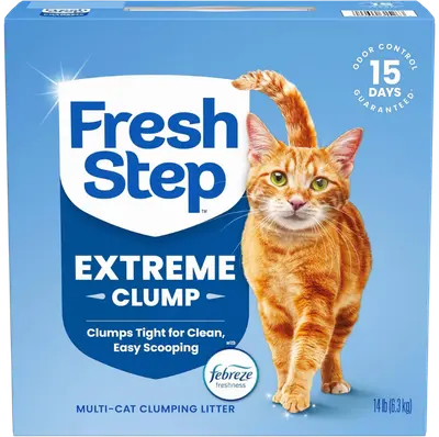 Fresh Step Extreme Clump scented multi-cat clumping clay litter box