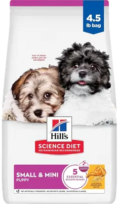 Hill’s Science Diet Puppy Small and Mini dry dog food bag