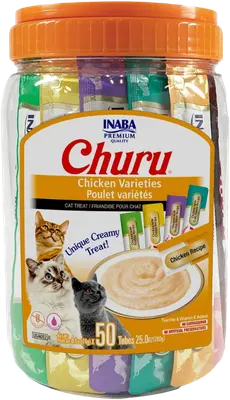 INABA Churu Chicken Variety lickable cat treat tubes