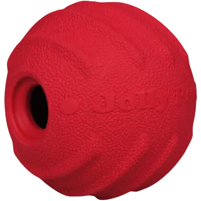 Jolly Pets Tuff Tosser treat-dispensing rubber dog ball
