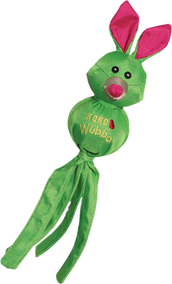 KONG Wubba Ballistic Friend squeaky tug toy with reinforced nylon tails