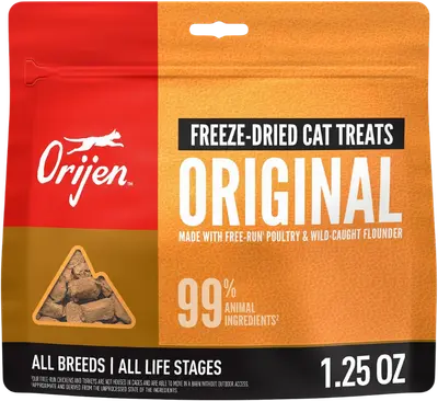 ORIJEN Original freeze-dried cat treats package