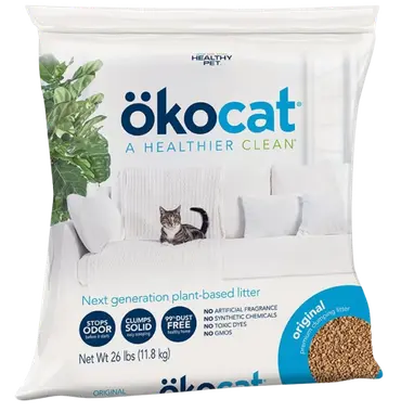 Ökocat Original Wood Clumping Cat Litter bag for natural wood cat litter review