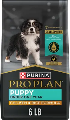 Purina Pro Plan Development Chicken and Rice puppy food bag