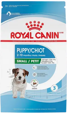 Royal Canin Size Health Nutrition Small Puppy dry dog food bag