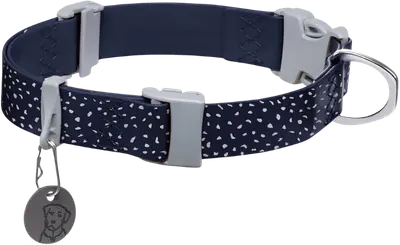 Ruffwear Confluence waterproof dog collar with coated webbing and metal leash ring