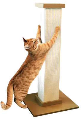 SmartCat Ultimate 32-inch woven sisal cat scratching post with square base