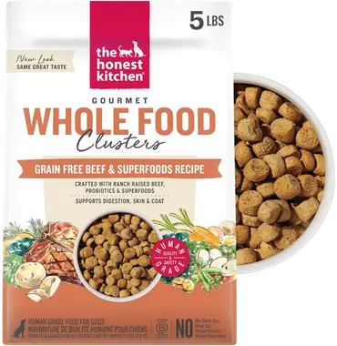 The Honest Kitchen Beef and Oat dehydrated dog food for chicken-free feeding