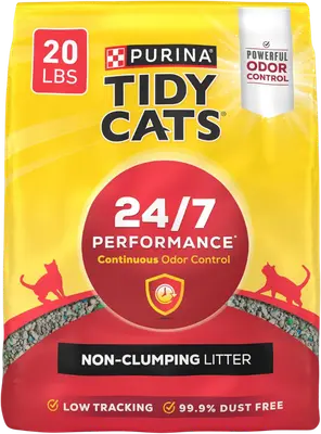 20-lb bag of Tidy Cats 24/7 Performance scented non-clumping cat litter