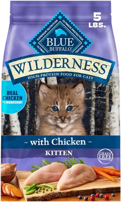 Blue Buffalo Wilderness Chicken kitten dry food bag
