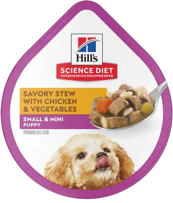 Hill’s Science Diet Puppy Small & Mini Savory Stew 3.5-oz tray