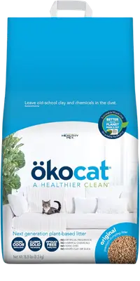 ökocat Original wood clumping low dust cat litter bag