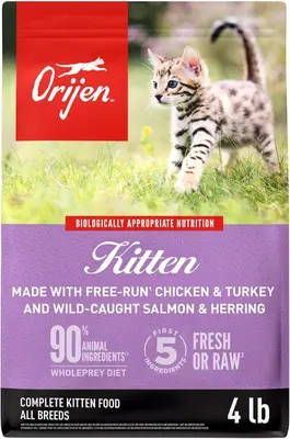 ORIJEN Kitten dry cat food bag