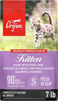 ORIJEN Kitten dry cat food bag