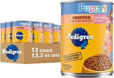 Pedigree Puppy Chopped Ground Chicken & Beef 13.2-oz can